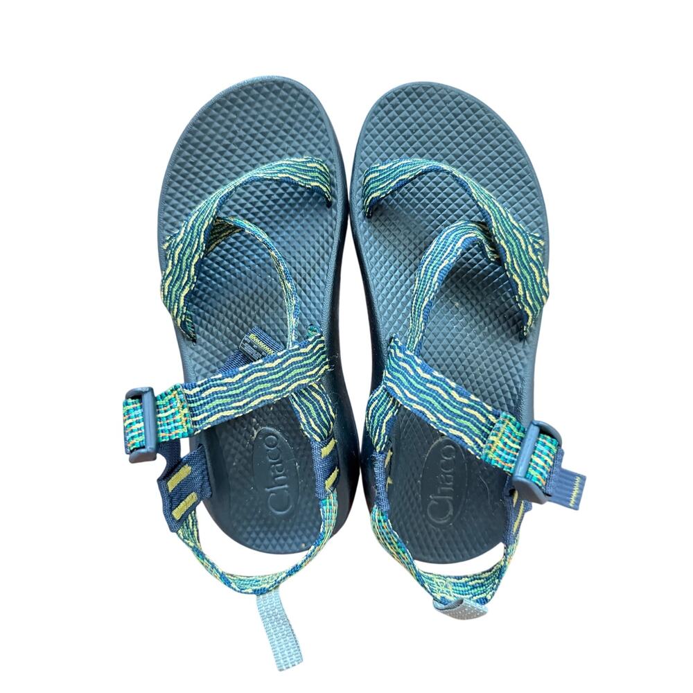 Chaco Strappy Z1 Classic Sandals Blue Green Kids Girls Boys Size 4